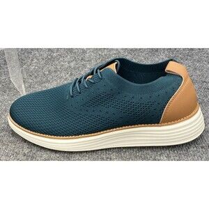 Vilocy V2201 Men’s Knit Sneakers Teal Tan Casual Athletic Shoes Size EU 43